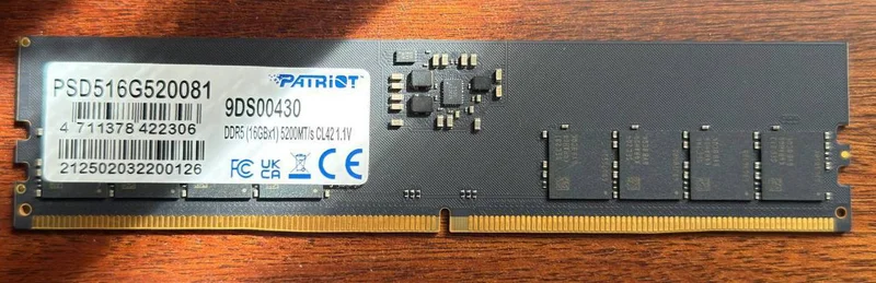 Оперативная память DDR5 5200MHz