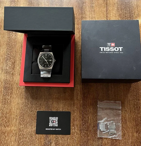 Часы Tissot PRX Powermatic 80 40 мм зеленые
