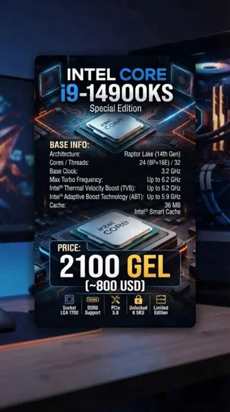 Процессор Intel Core i9-14900KS