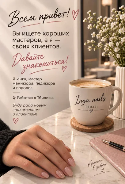 Услуги маникюра, педикюра и подологии