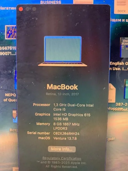 MacBook Air 2017 (на запчасти)