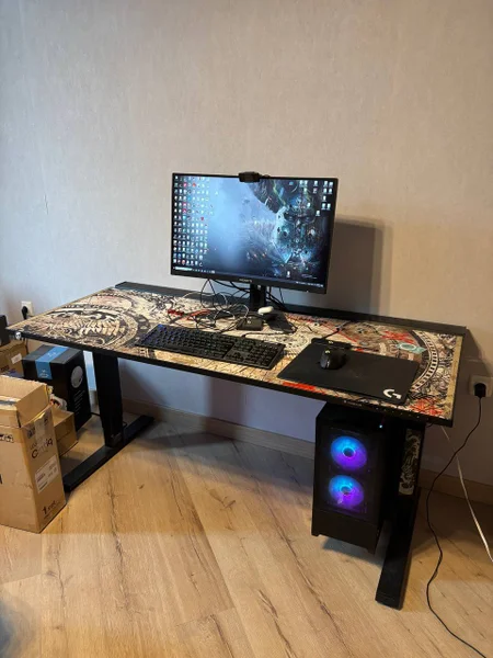 Телескопический стол Secretlab Magnus Black 150см с комплектом Warhammer
