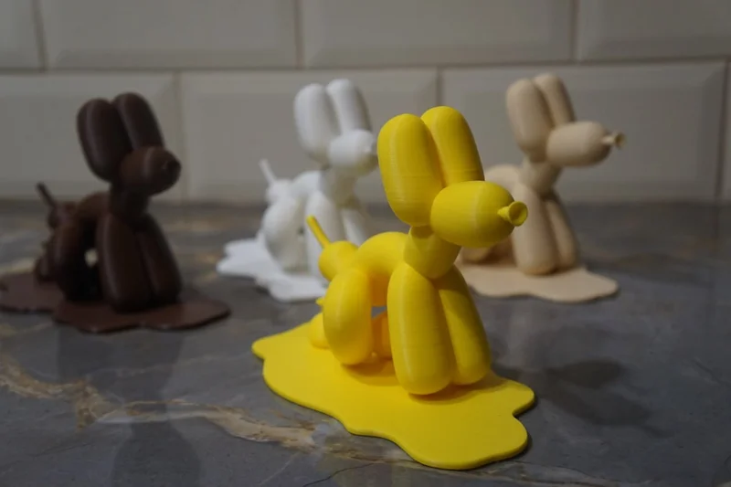 Фигурки какающих надувных собак 3D печать