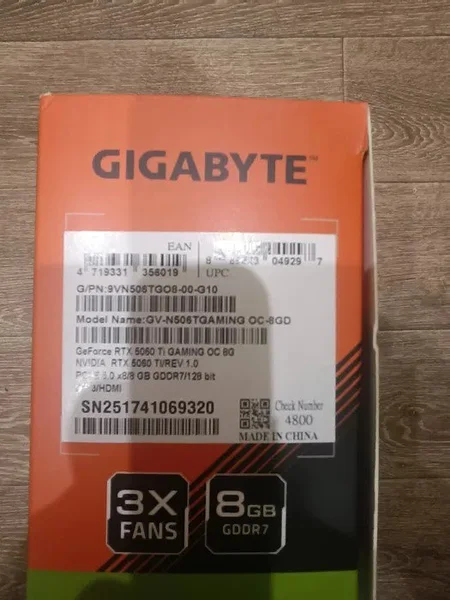 RTX 5060 Ti GAMING OC 8G Gigabyte