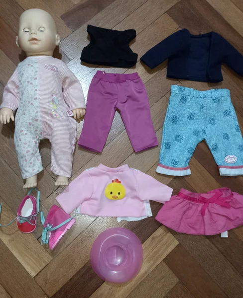 Кукла Anabel с одеждой, ботинками, горшком