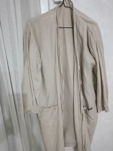 Льняной кардиган L-XL