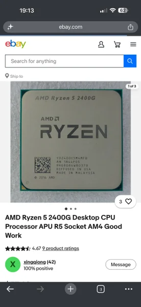 Процессор Ryzen 5 2400G