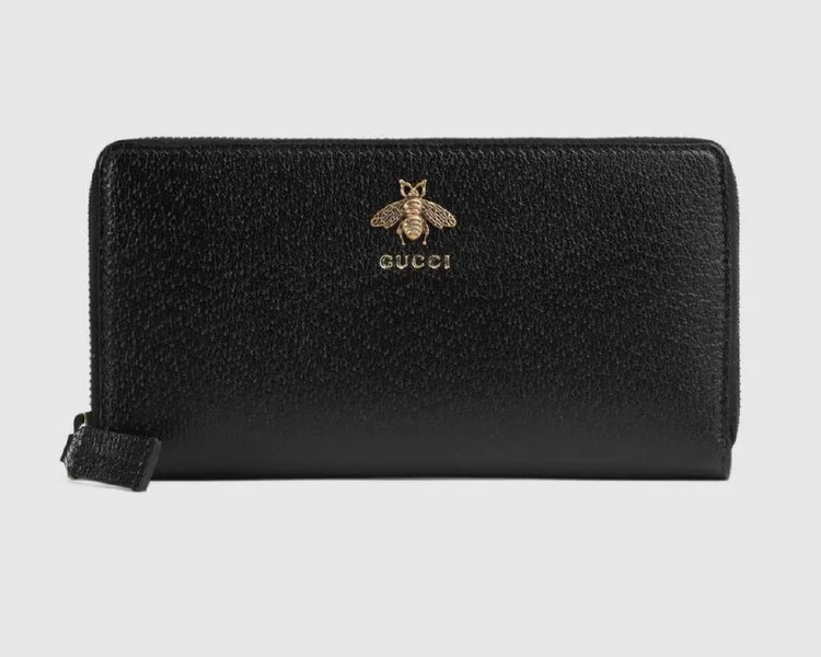 Кошелек Gucci Animalier Leather Zip Around