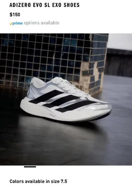 Кроссовки Adidas ADIZERO EVO SL EXO