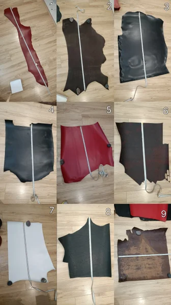 Кожа черная чепрак без покрытия 60x50