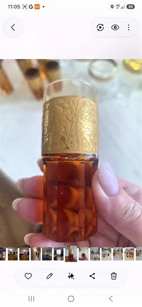 Старинные хрустальные фужеры Moser