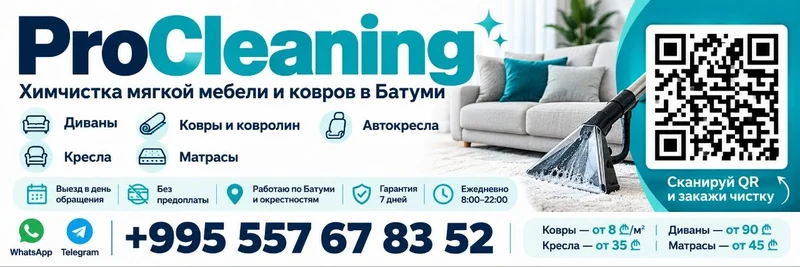 Химчистка мягкой мебели и ковров