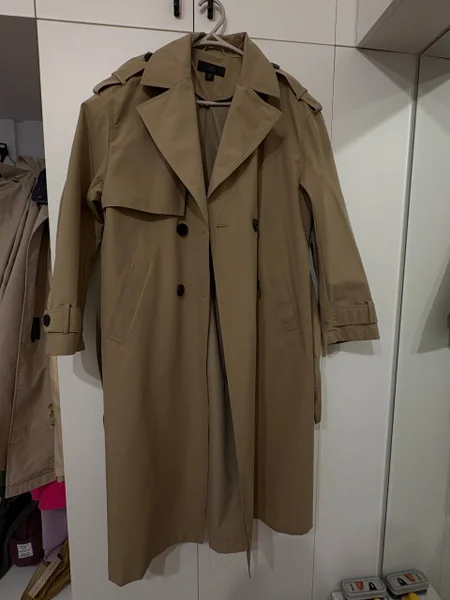 Тренч Zara бежевый, размер M