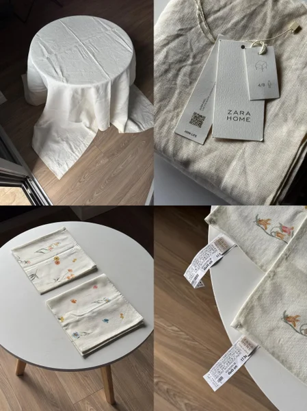 Льняная скатерть Zara Home 170×250 см