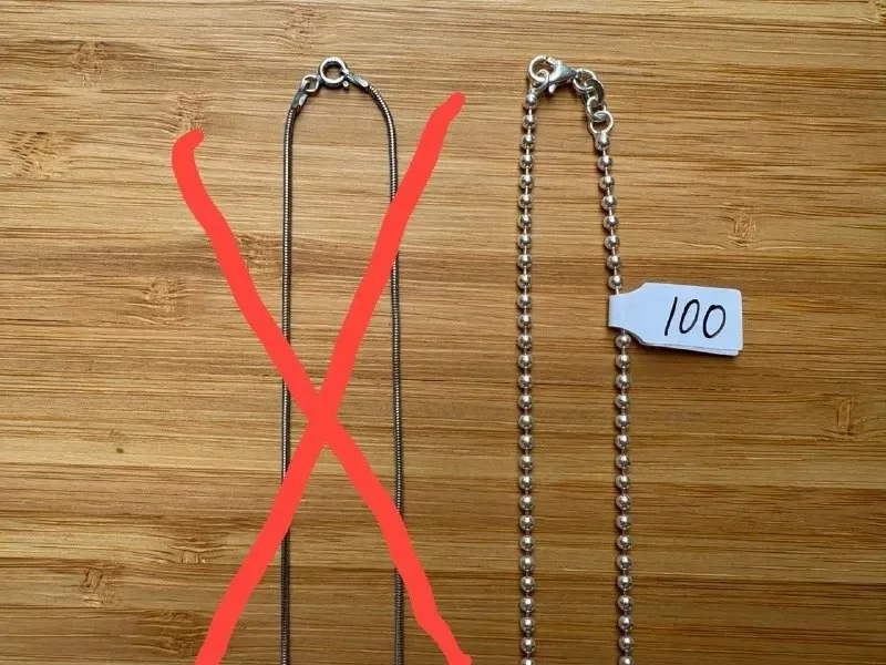 Цепочка серебряная 50 см