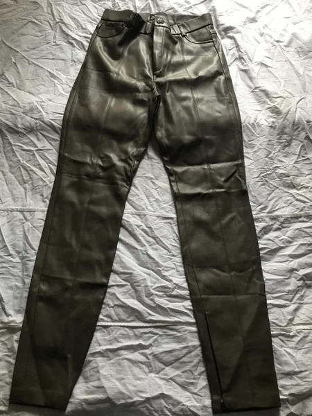 Кожаные брюки Zara