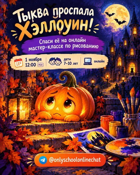 Онлайн мастер-класс по рисованию для детей