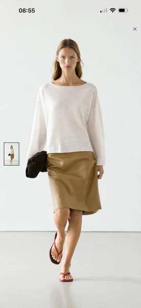 Льняной свитер Massimo Dutti M