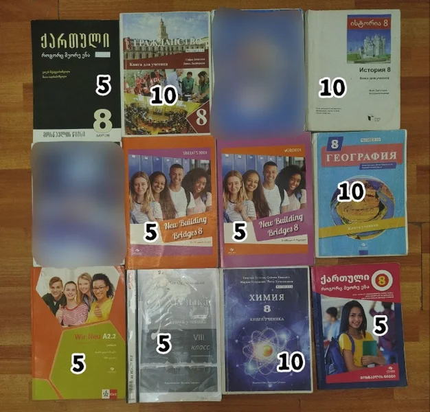 Учебники для 8 класса