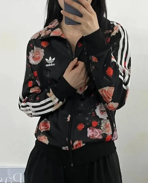 Комплект: Олимпийка и штаны Adidas Florel Firebirb Roses