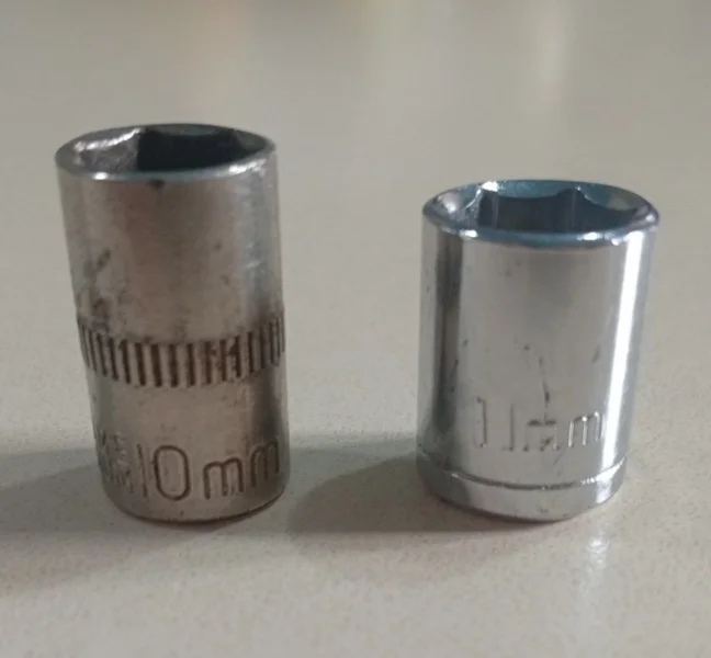 Торцевые головки 1/4" 10 и 11 мм