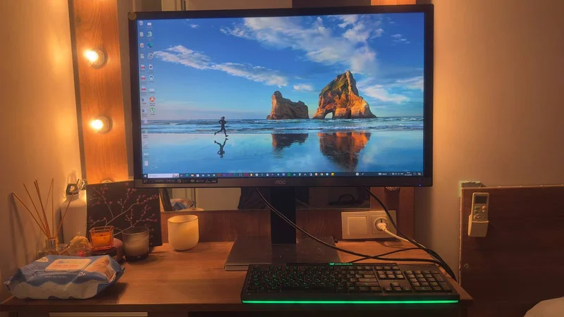 Игровой компьютер Ryzen 7 / RX 580 8 GB + монитор AOC 4K 31,5″