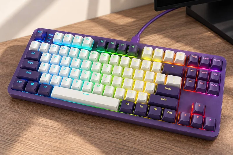 Клавиатура Dark Project ALU87A Violet