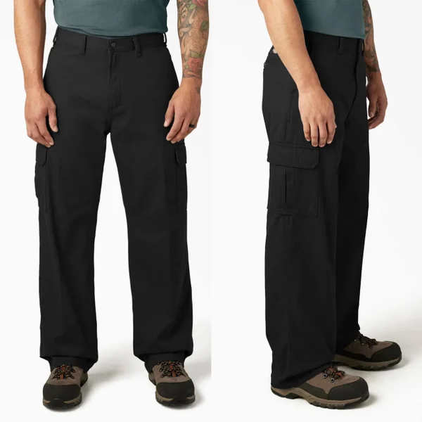 Мужские штаны карго Dickies Loose Fit Cargo Pants черного цвета свободного кроя. Размер 32/32, новые с бирками, мне не подошли по стилю. Сделаны из прочнейшего 100% хлопка и в целом создают ощущение вещи на века. Сделаю замеры по запросу - **
