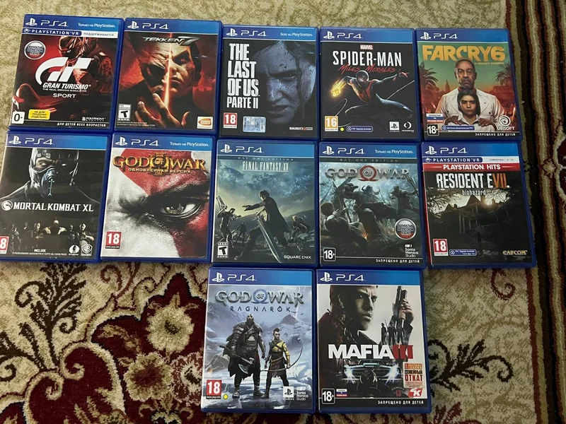 Диски с играми для PlayStation 4