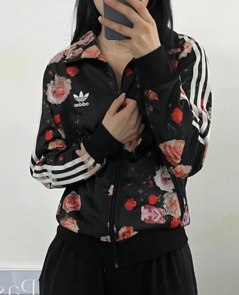 Комплект: Олимпийка и штаны Adidas Florel Firebirb Roses