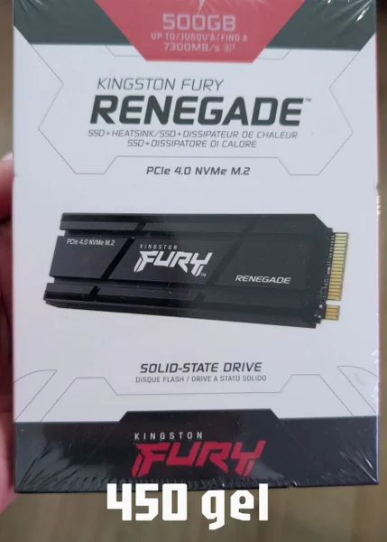 SSD M2 Kingston FURY Renegade 500Гб PCIe 4.0