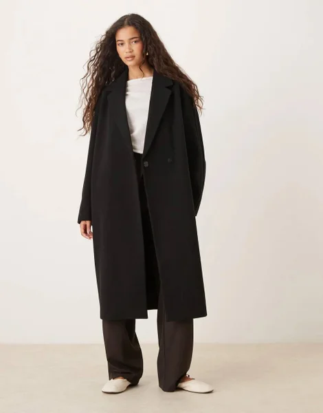 ASOS DESIGN черное пальто