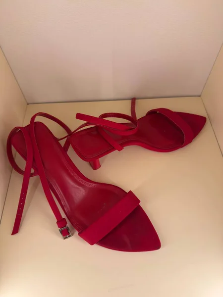 Синие с цветами винтажные туфли Stuart Weitzman, размер 39