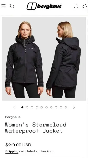 👕 **Женская водонепроницаемая куртка Berghaus**