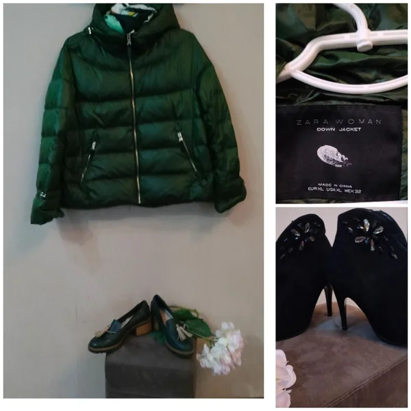 Добрый день. Продаю. * Куртку , цвет зелёный , утепления , р XL