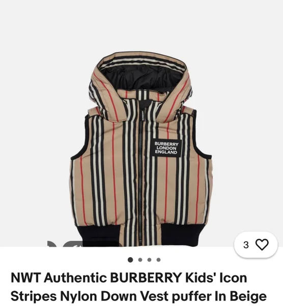 Жилет Burberry Icon Stripes Nylon Down