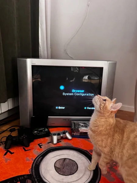 Ретро-сет PS2 Slim и кинескоп Sony Trinitron