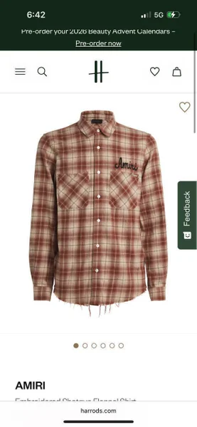 Рубашка Amiri из хлопка