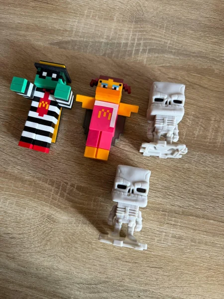 Minecraft игрушки из макдональдс (скелет)