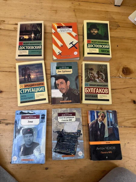 Книги б/у (Достоевский, Булгаков, Чехов, Стругацкие и др.)