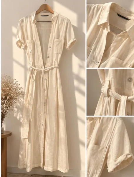 Длинное летнее платье Stradivarius, S