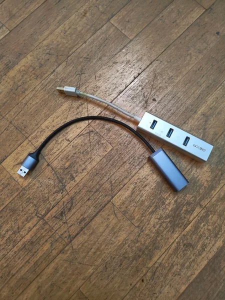 USB хаб и переходник