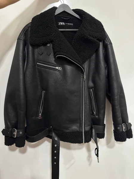 Дубленка-авиатор Zara