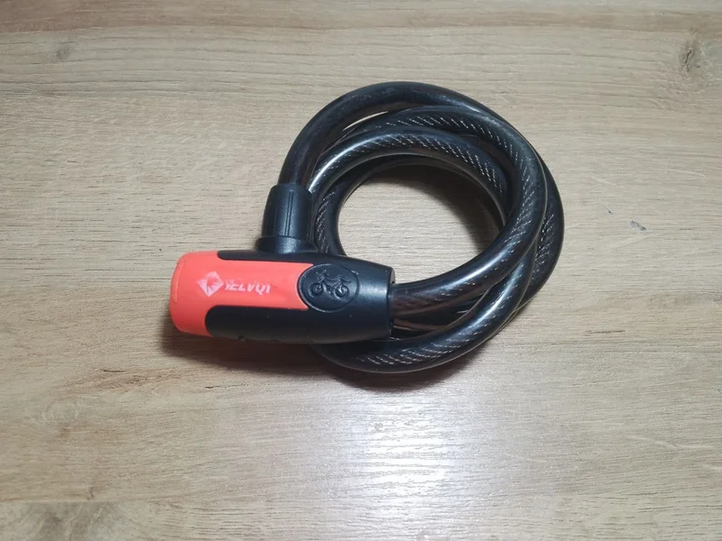Велосипедный тросовый замок Yelvqi — hook, combination lock