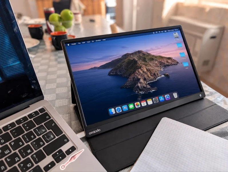 Портативный Full HD монитор OMIODO DF1361 — notebook, laptop, desktop computer