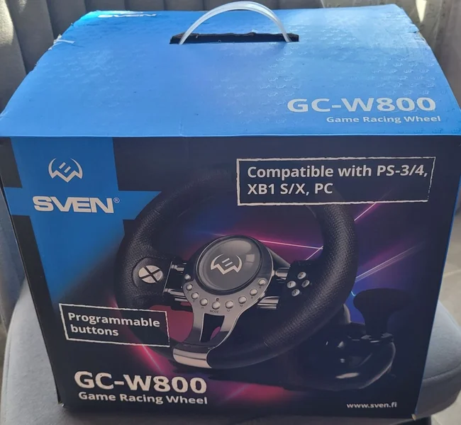Игровой руль Sven GC-W800 — joystick, CD player