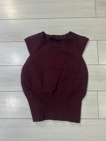 Жилетка винная Zara — sweatshirt, cardigan, wool