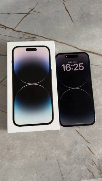 iPhone 14 Pro 128GB Space Black — mouse, cellular telephone