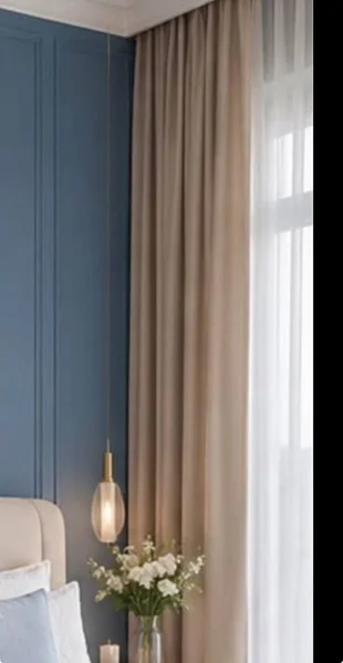 Шторы блэкаут светлый беж 190x283 — window shade, radiator