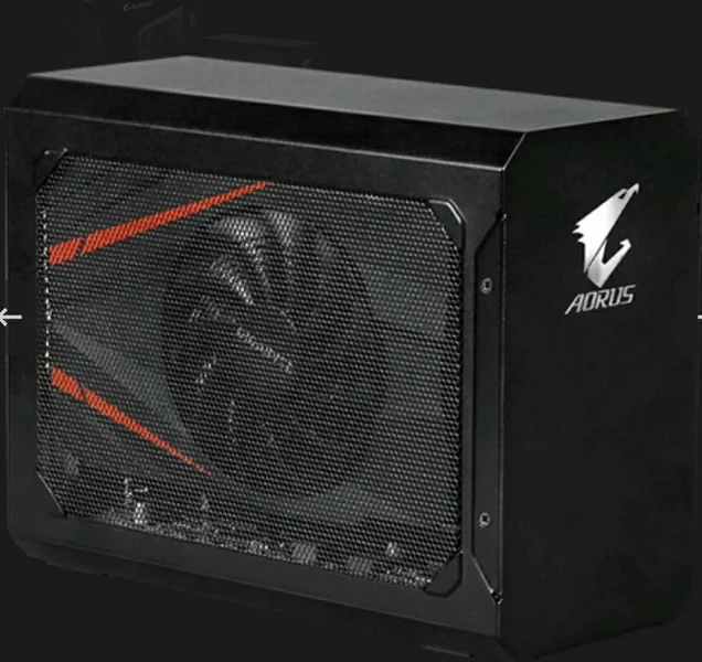 Док-станция для внешней видеокарты AORUS Gaming Box без видеокарты — microwave, loudspeaker